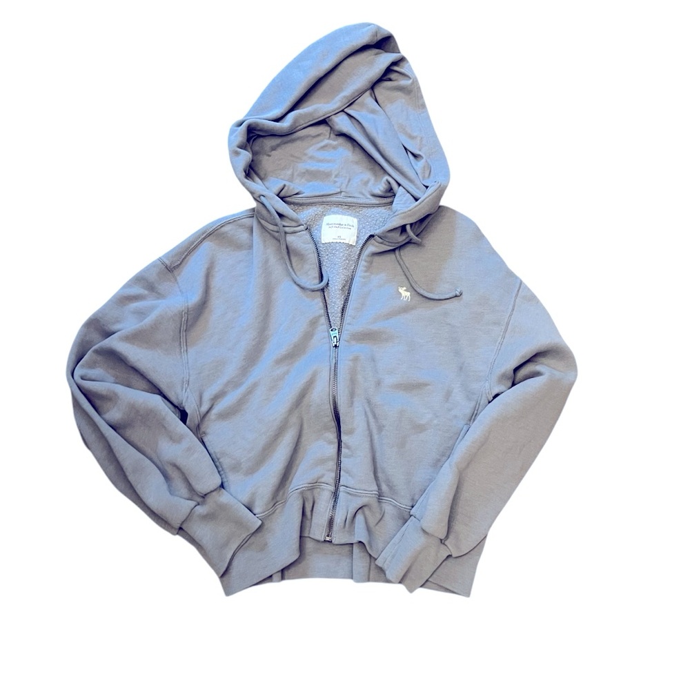 XS Blue Abercrombie Zip-Up Hoodie